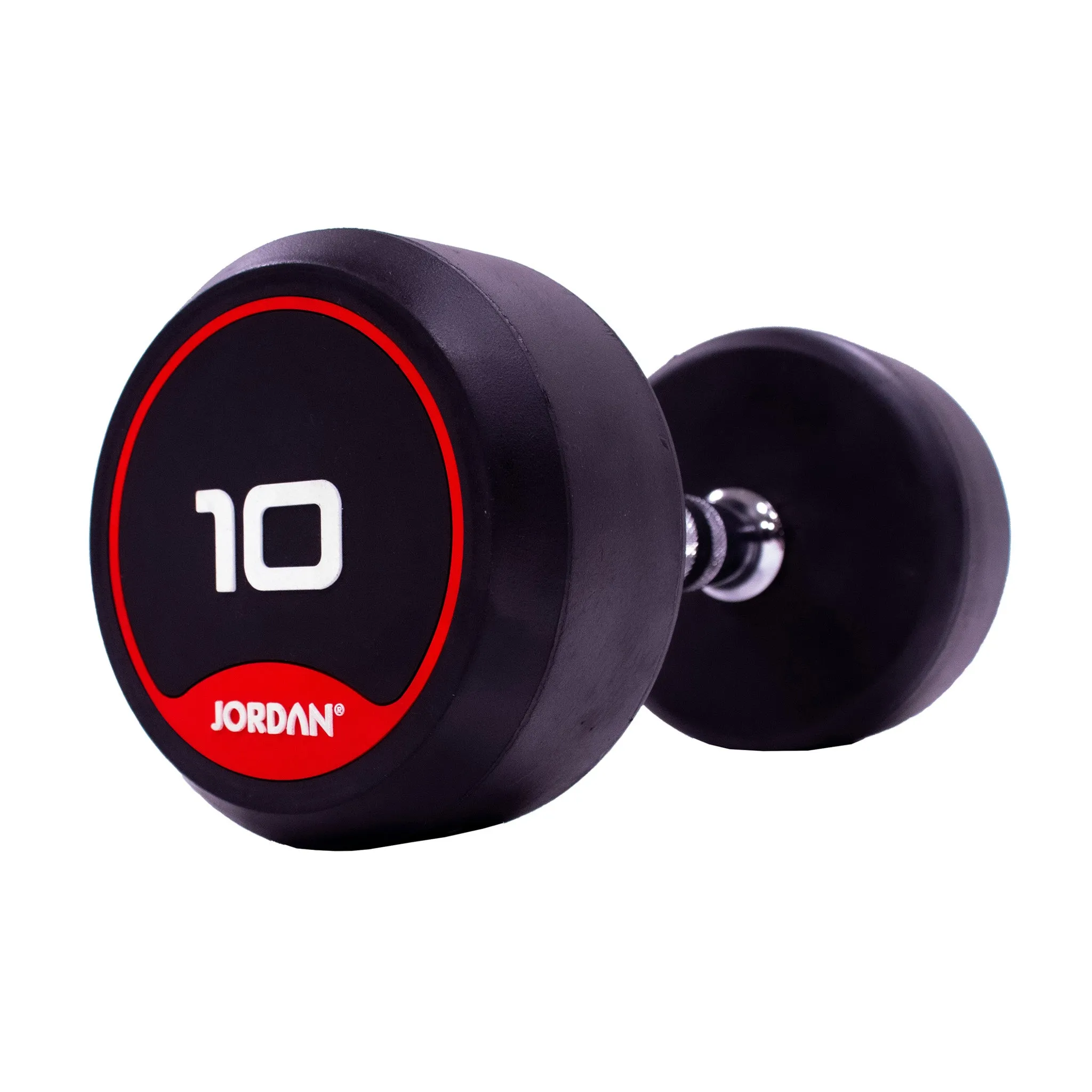 JORDAN® Rubber Dumbbells - Up to 70kg (Red)