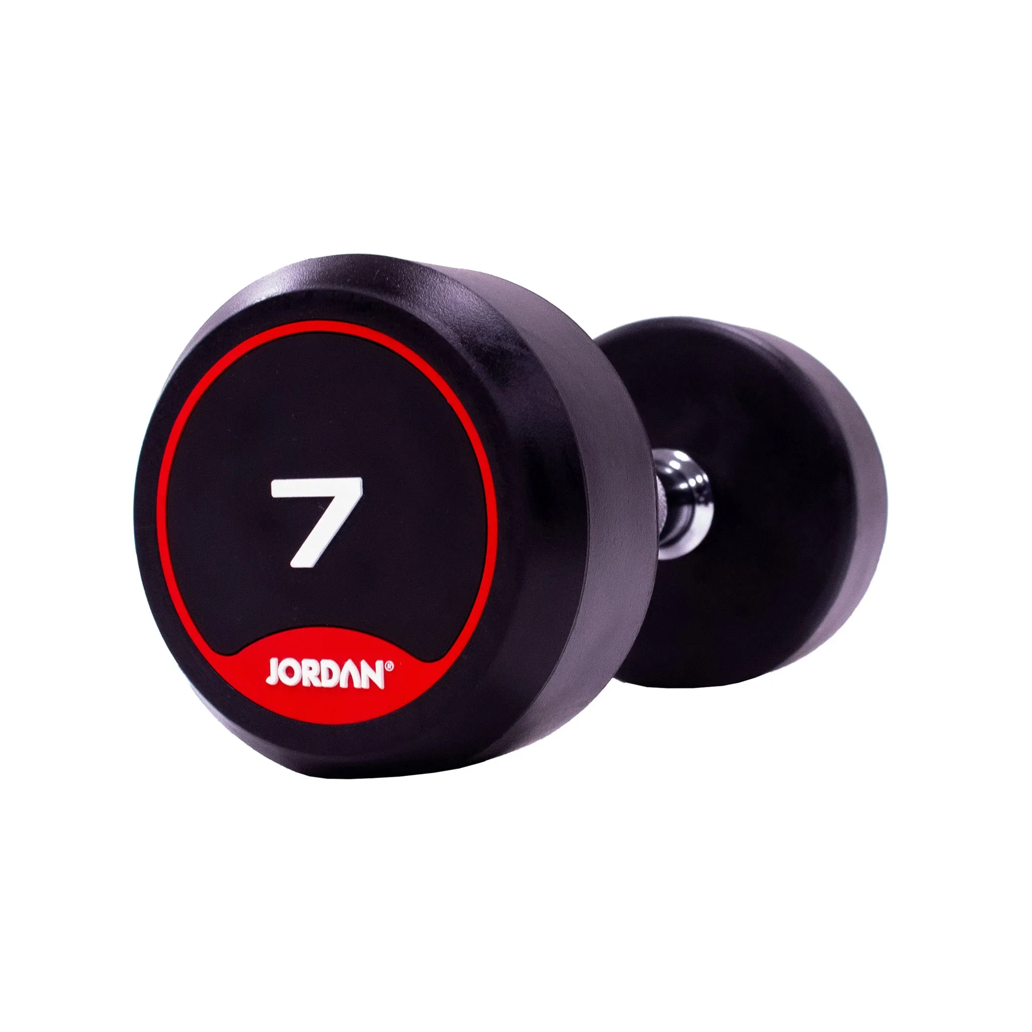 JORDAN® Rubber Dumbbells - Up to 70kg (Red)