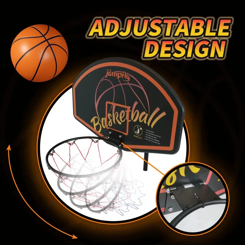 Jumpfly Universal Trampoline Basketball Hoop