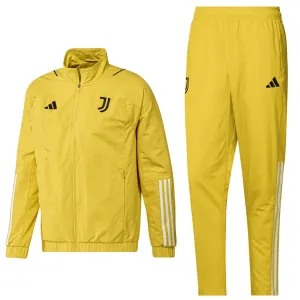 Juventus yellow training presentation Soccer tracksuit 2024 - Adidas