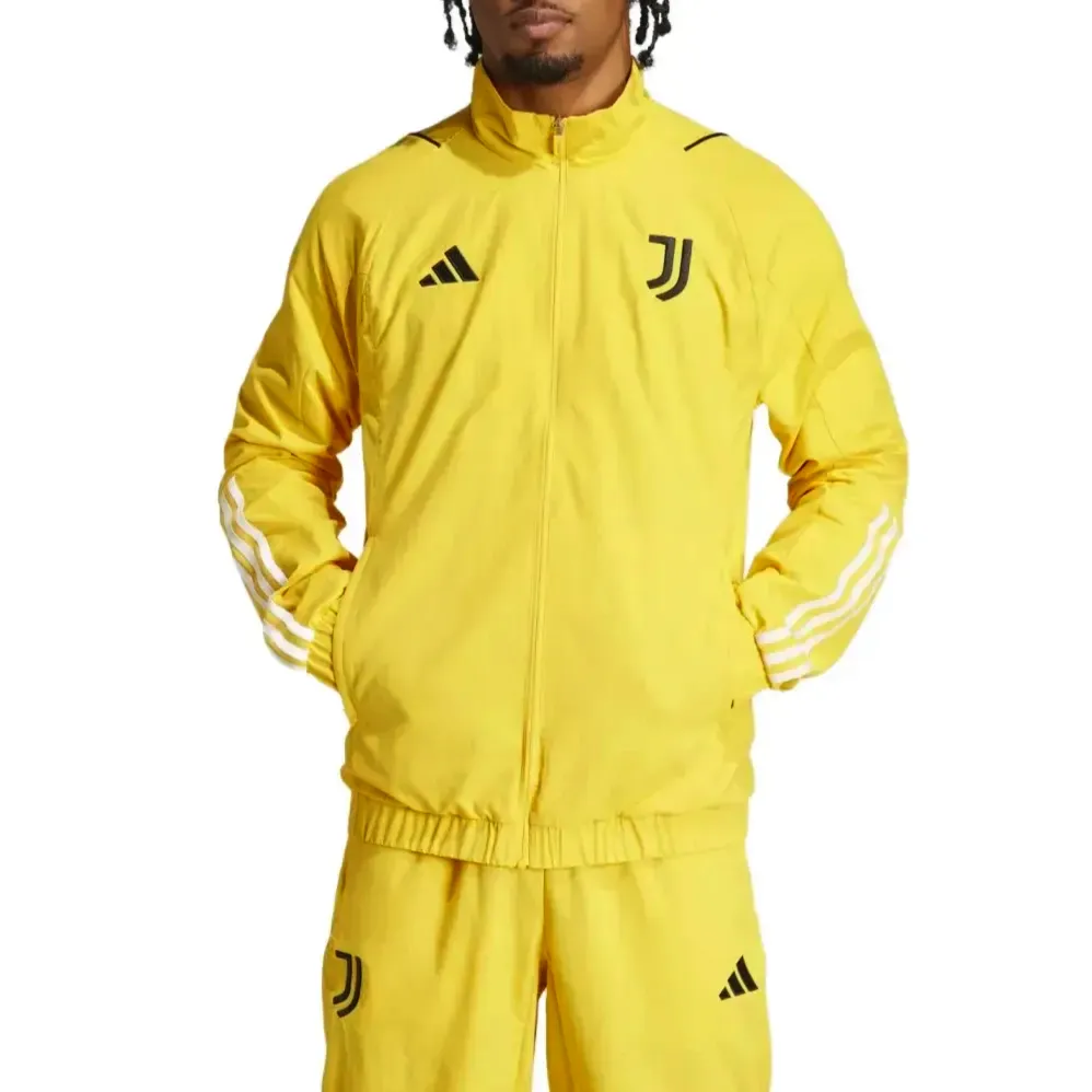 Juventus yellow training presentation Soccer tracksuit 2024 - Adidas