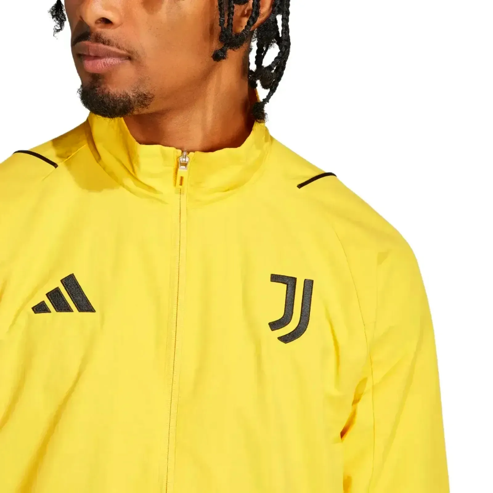 Juventus yellow training presentation Soccer tracksuit 2024 - Adidas