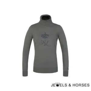 Kingsland KL Raylee Ladies Knitted Roll Neck - Green Gunmetal