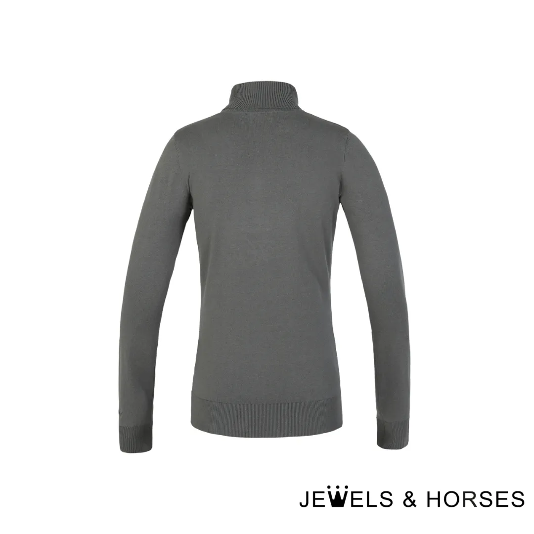 Kingsland KL Raylee Ladies Knitted Roll Neck - Green Gunmetal
