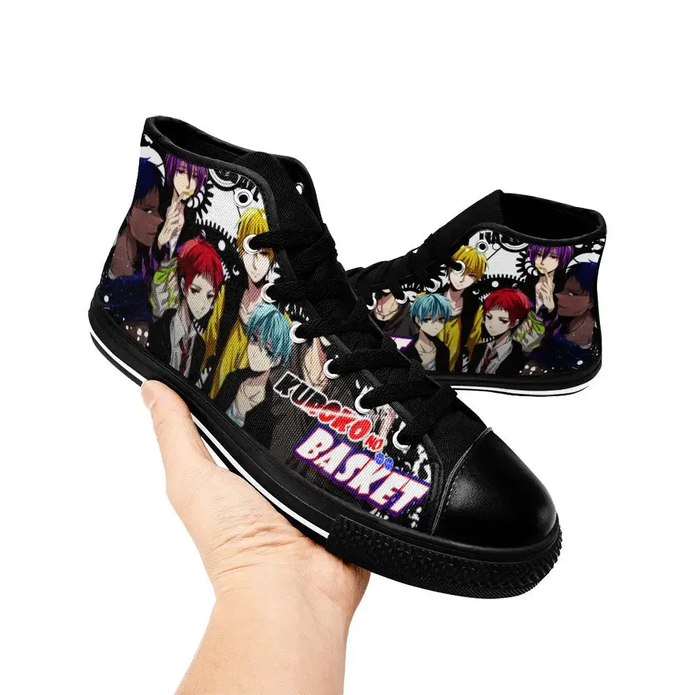 Kuroko Basketball Shoes High Tops Sneakers for Kids and Adults