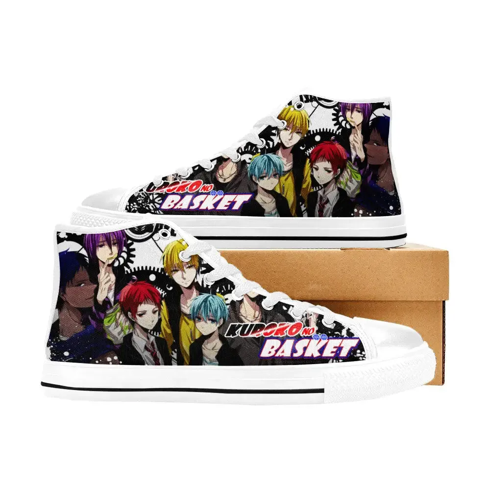 Kuroko Basketball Shoes High Tops Sneakers for Kids and Adults