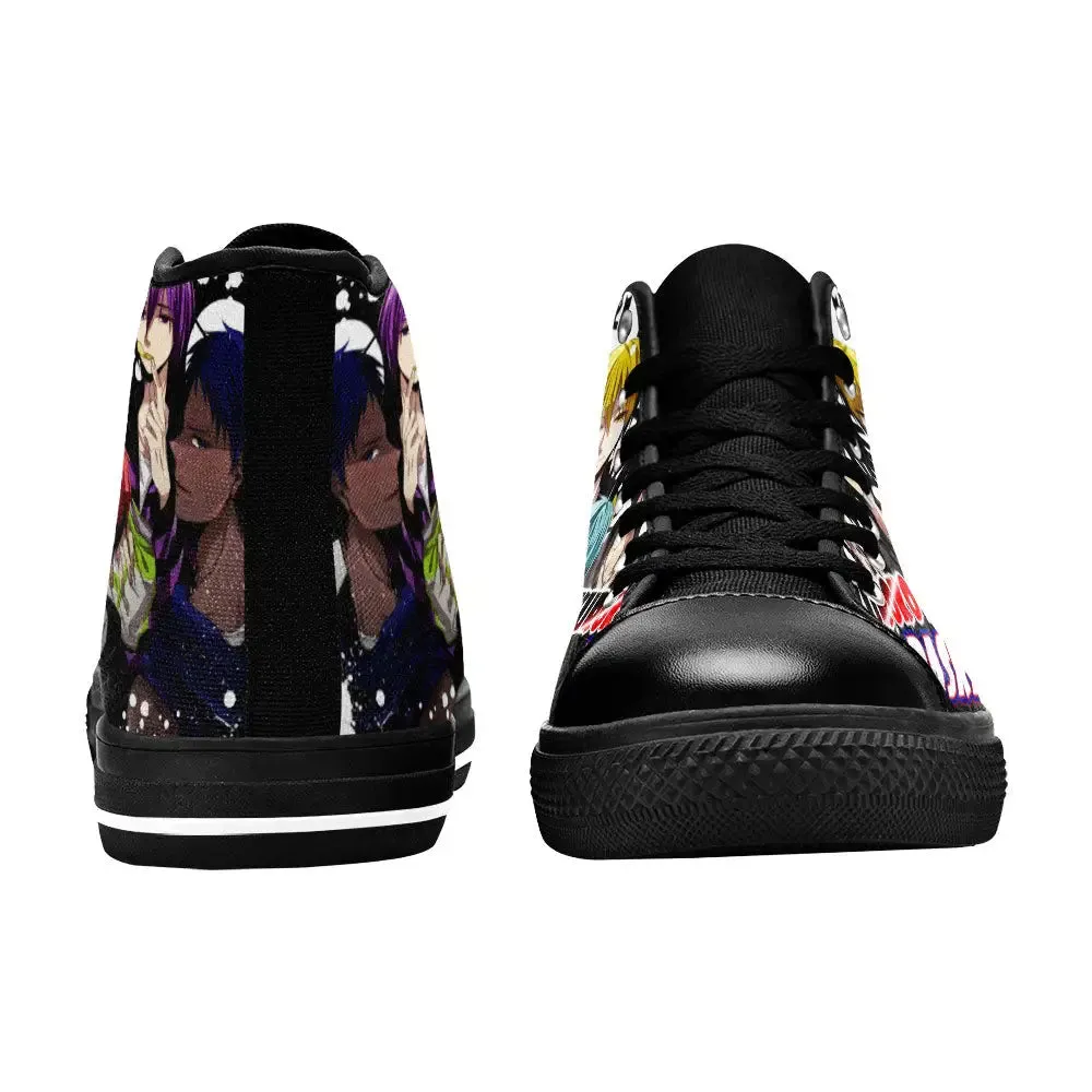Kuroko Basketball Shoes High Tops Sneakers for Kids and Adults