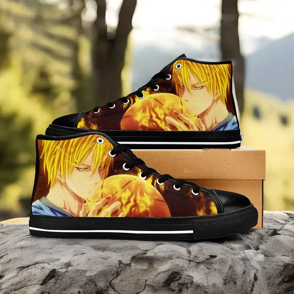 Kuroko Basketball Shoes High Tops Sneakers for Kids and Adults