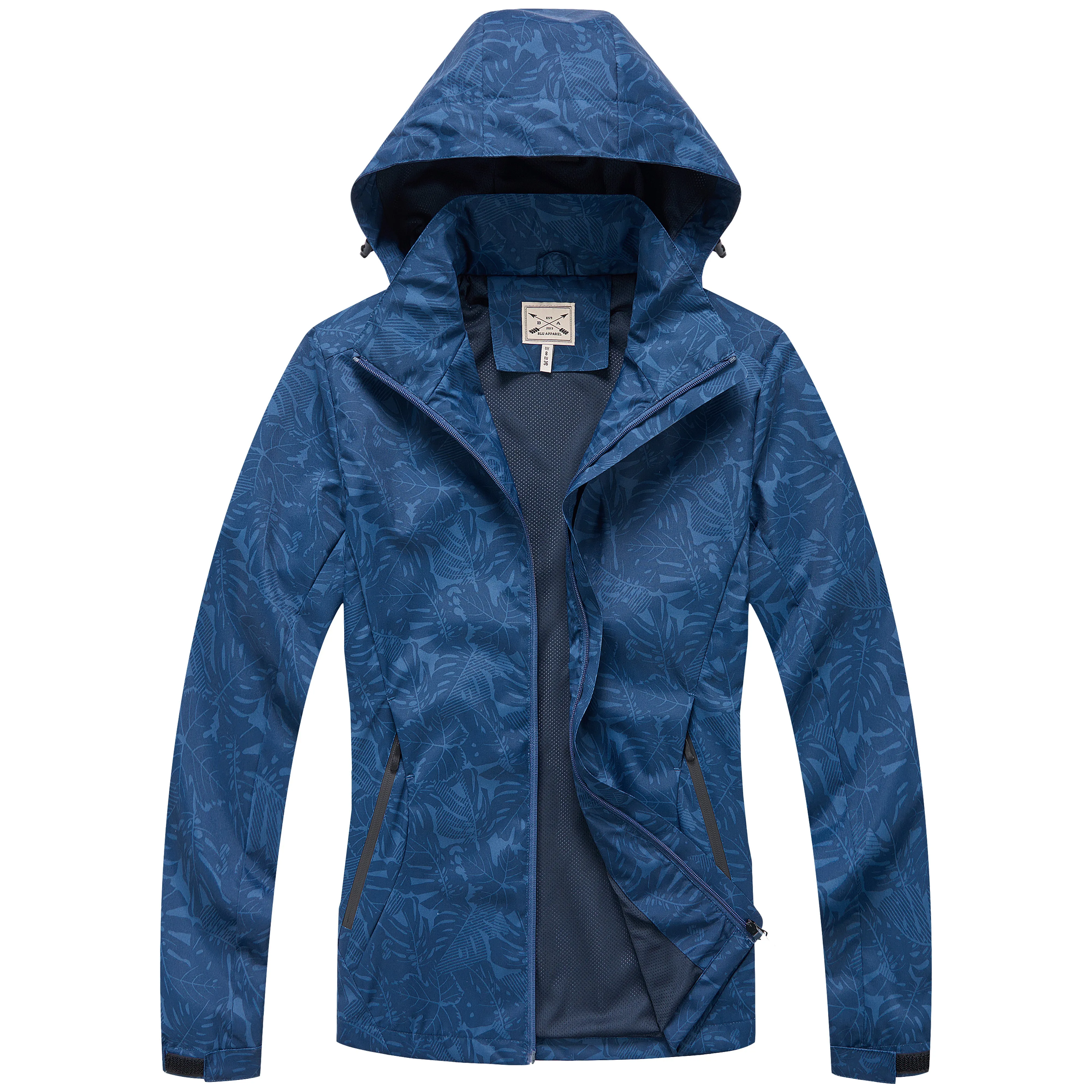 Ladies Printed Rain Jacket - Pink