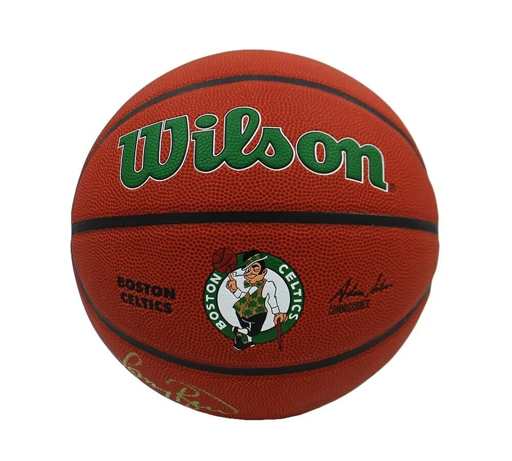 Larry Bird Signed Boston Celtics Wilson Indoor/Outdoor Celtics Logo Basketball