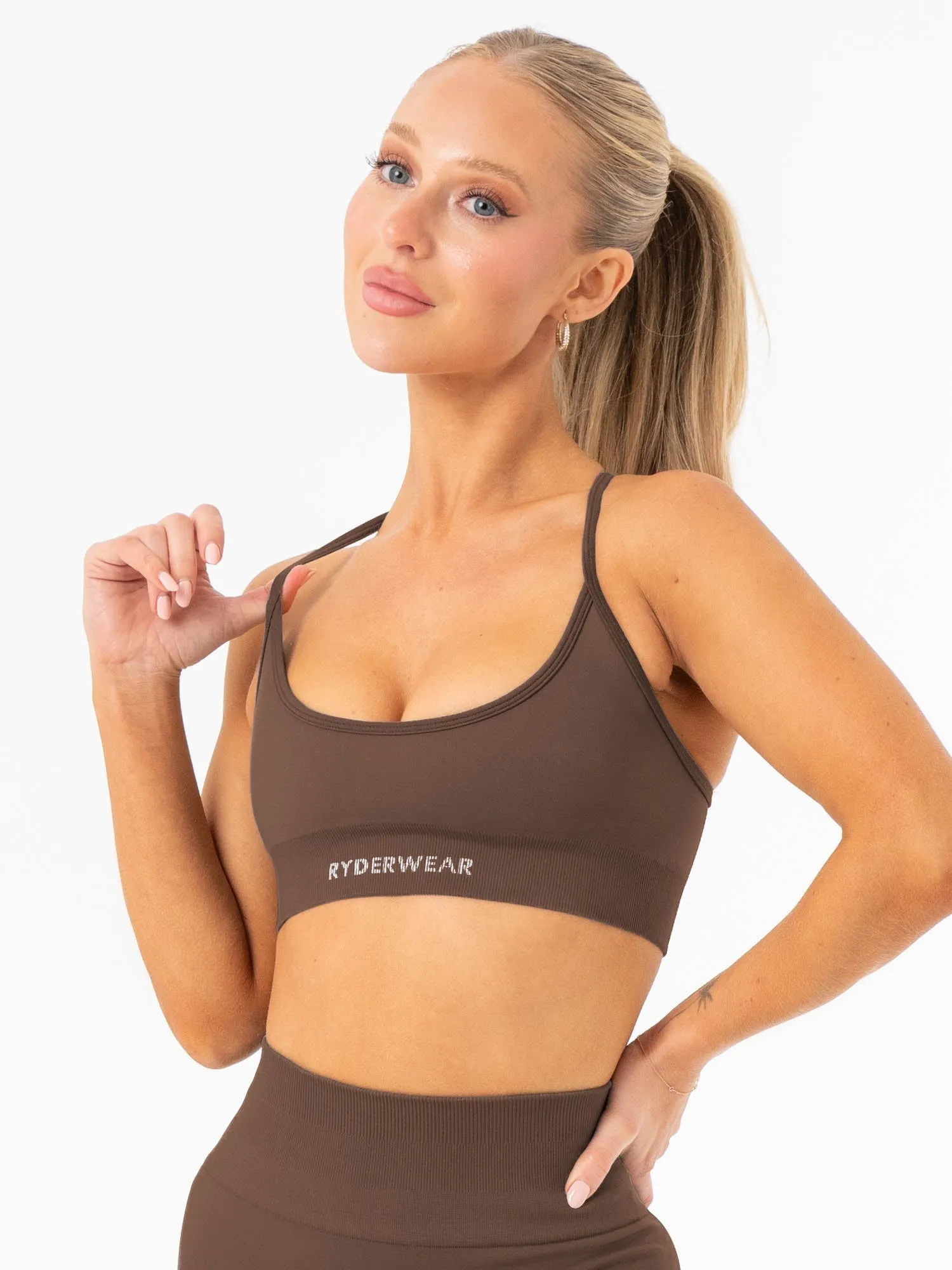 Lift 2.0 Seamless Sports Bra - Espresso