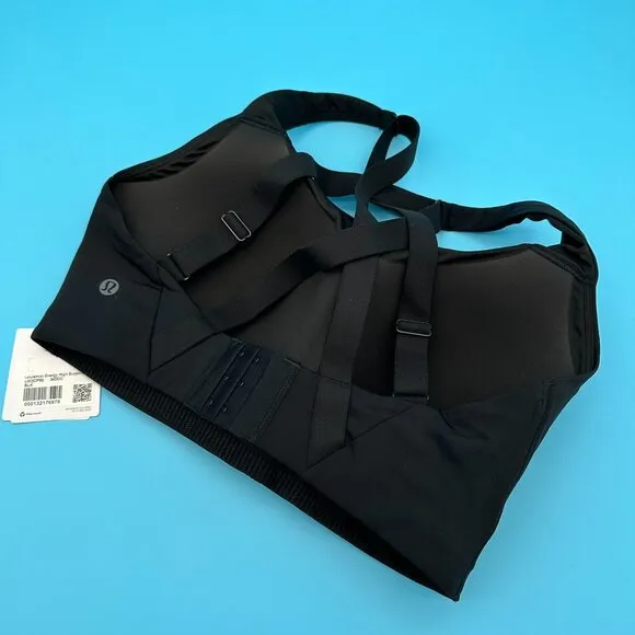 Lululemon Women's Energy Bra *High Support, Size 34 DDD Cup, Black