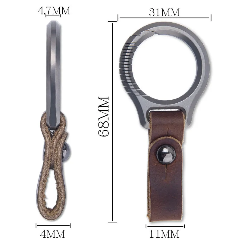 Luxury Titanium Key Chain Magnetic Spin Rotary for Car Key Ring Connector Anti-off Holder Men EDC Quickdraw Buckle Male Gadgets