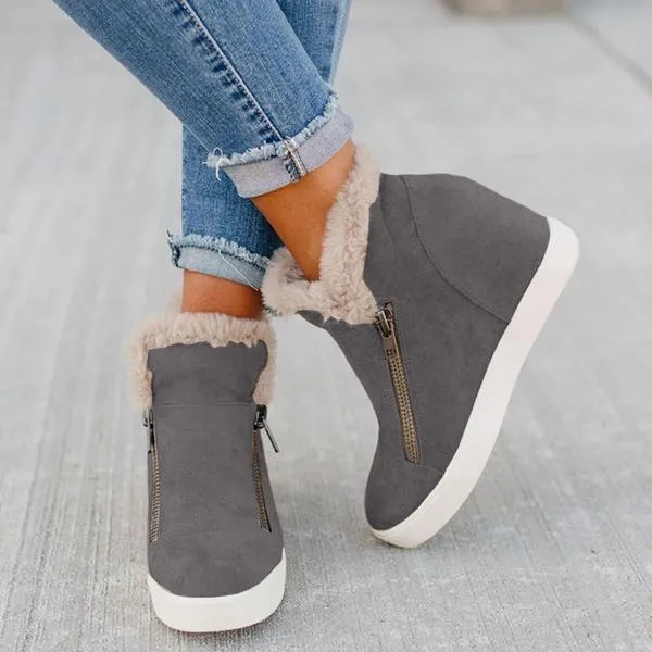 Lydiashoes Waterproof Non-slip Warm zipper Boot