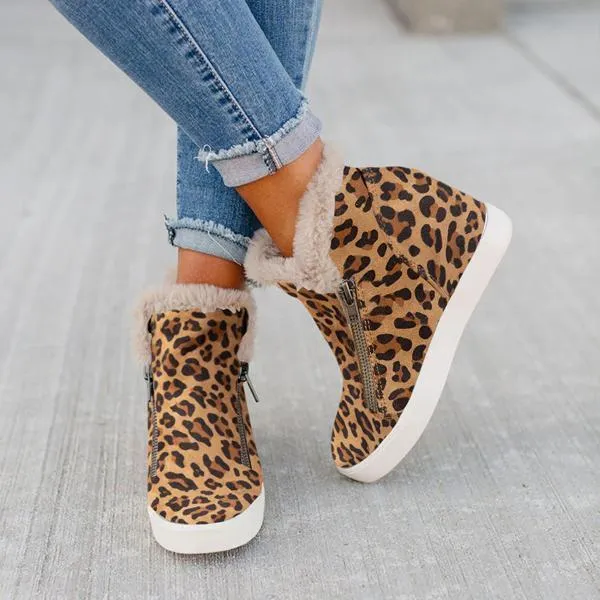 Lydiashoes Waterproof Non-slip Warm zipper Boot
