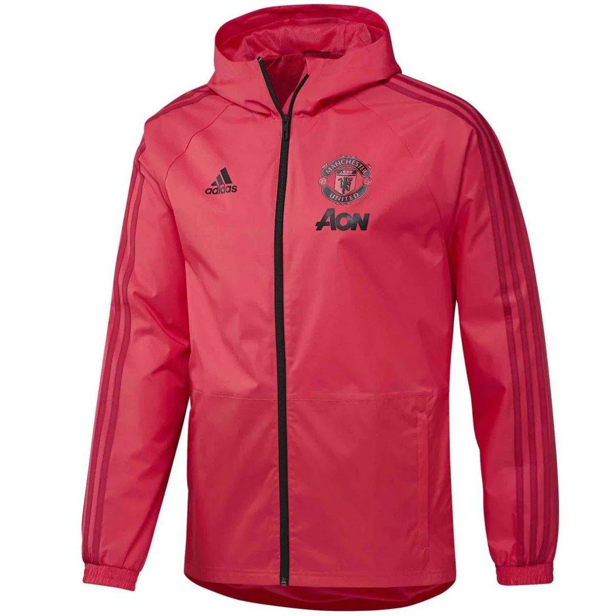 Manchester United soccer red training rain jacket 2018/19 - Adidas