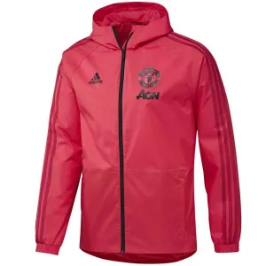 Manchester United soccer red training rain jacket 2018/19 - Adidas