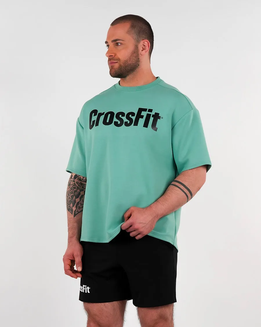 Matching set men - oversized T-shirts Shale Green