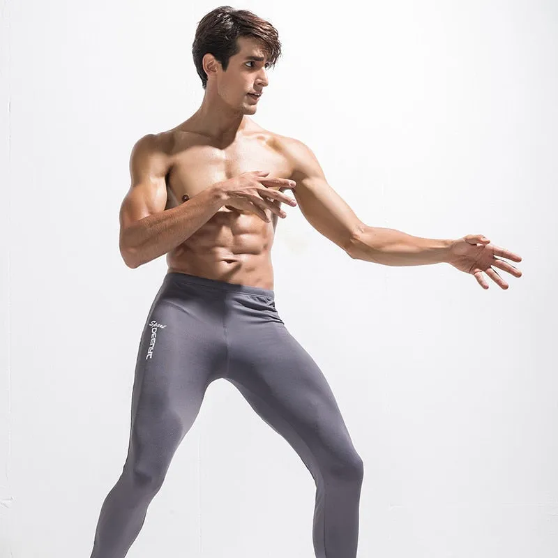 Men Compression Running Tights Pants Sport Mens Leggings Basketball Gym Fitness Quick Dry Slim Long Jogging Athletic Trousers