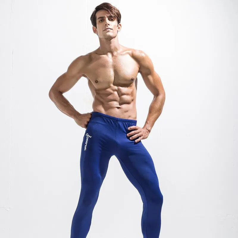 Men Compression Running Tights Pants Sport Mens Leggings Basketball Gym Fitness Quick Dry Slim Long Jogging Athletic Trousers