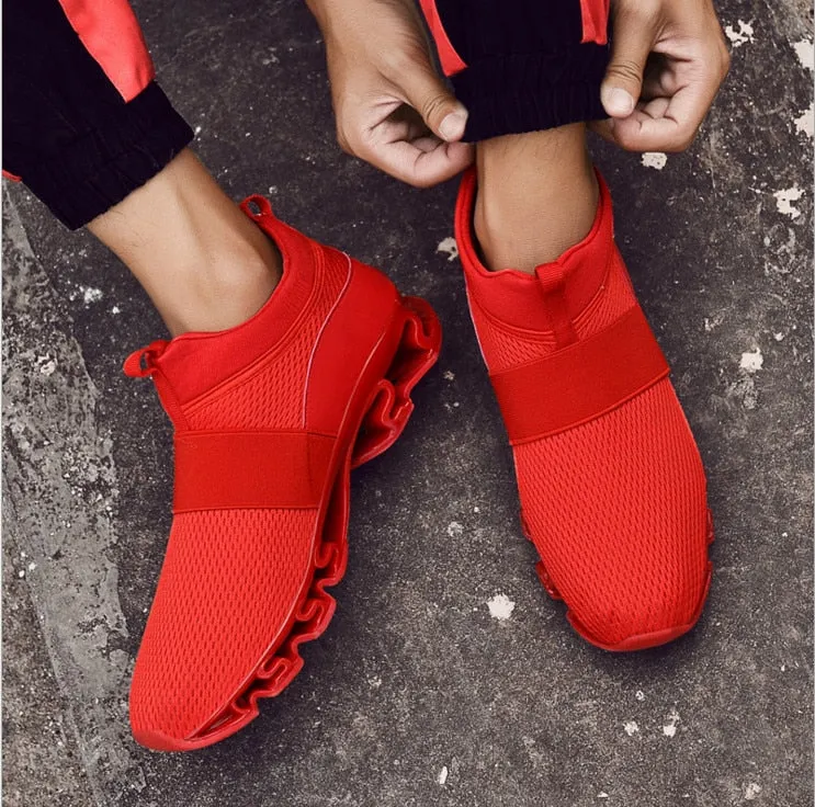 Men lightweight breathable elastic shoes