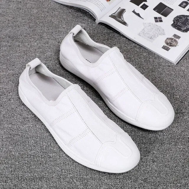 Men Outdoor Natural Cowhide Loafers
