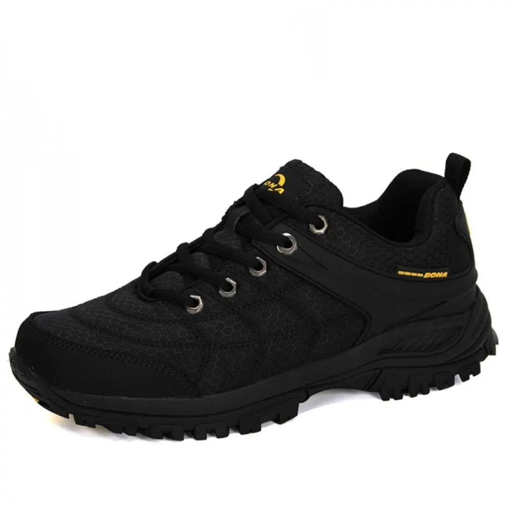 Men's Hiking Shoes Mesh Leather Sneakers Men's Climbing Shoes