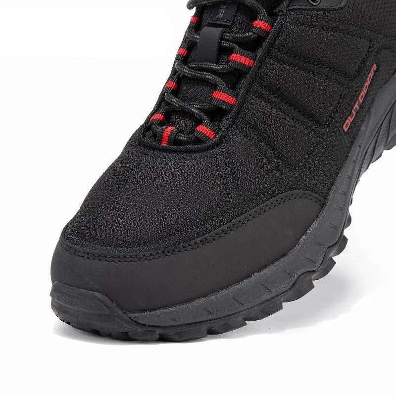 Men's hiking shoes non-slip wear-resistant waterproof leather sports shoes
