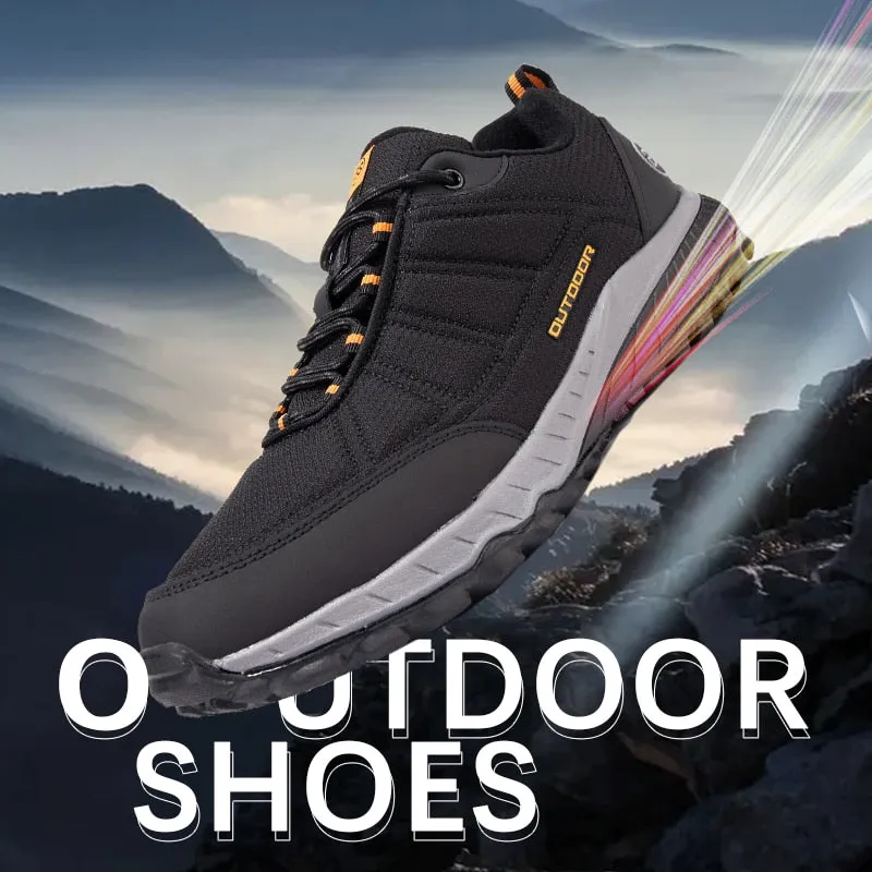 Men's hiking shoes non-slip wear-resistant waterproof leather sports shoes