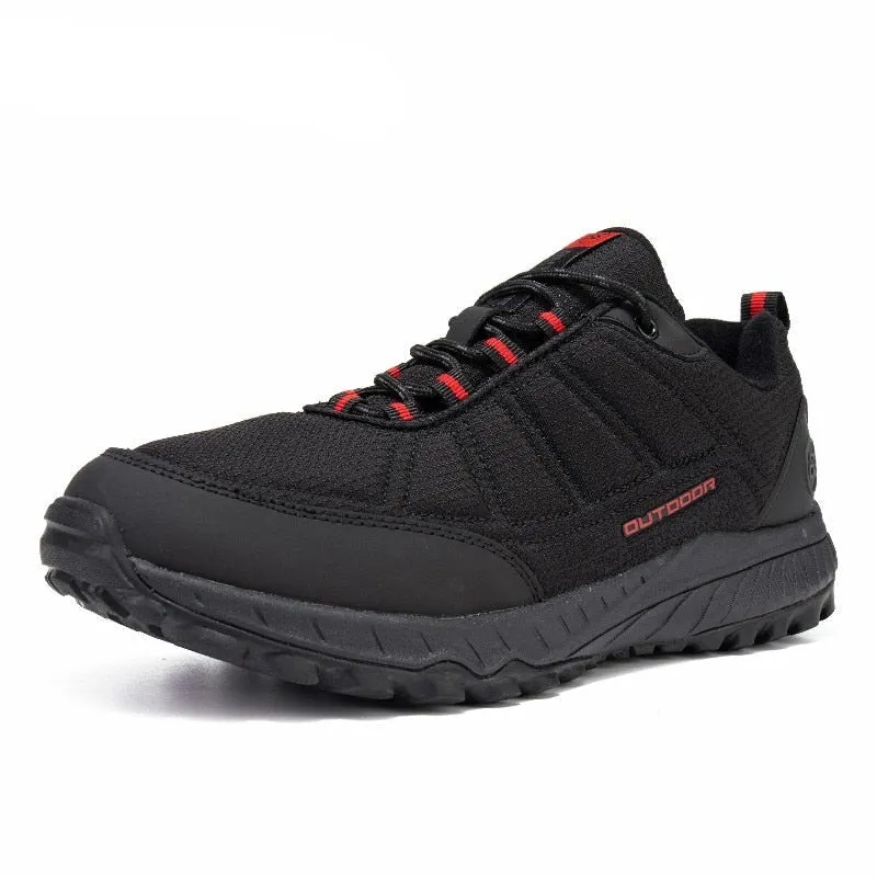Men's hiking shoes non-slip wear-resistant waterproof leather sports shoes