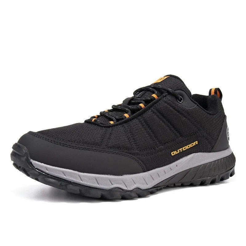 Men's hiking shoes non-slip wear-resistant waterproof leather sports shoes