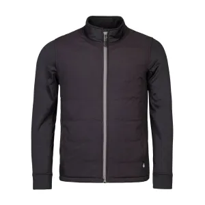 Men's Hybrid Fleece Lined Jacket Full Zip | Insulated Waterproof Coat