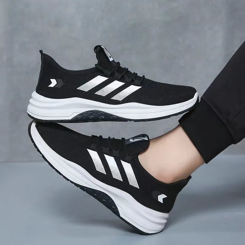 Men's Korean Summer Breathable Sports Running Cloth Sneakers