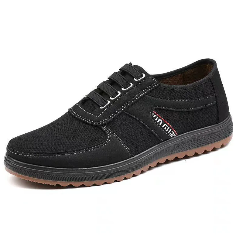 Men's Old Cloth Tendon Sole Dad Slip-on Casual Shoes