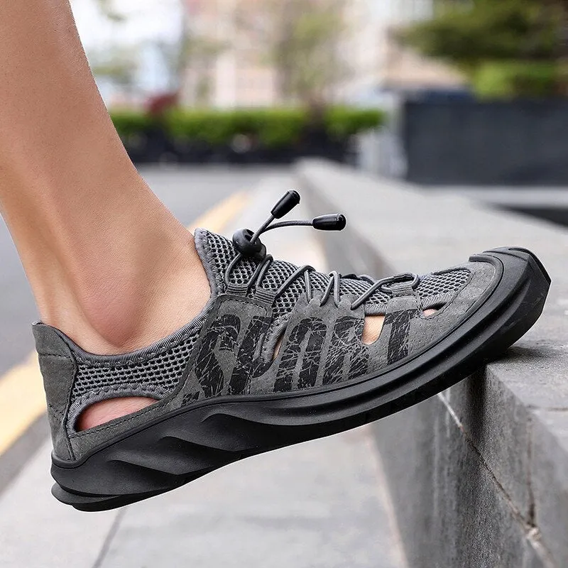 Men's Sneakers Breathable Leather Sport  Shoes
