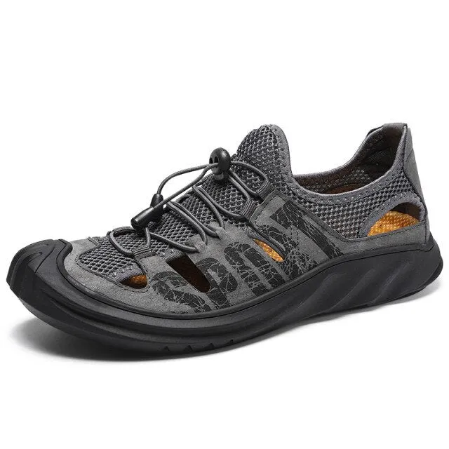 Men's Sneakers Breathable Leather Sport  Shoes