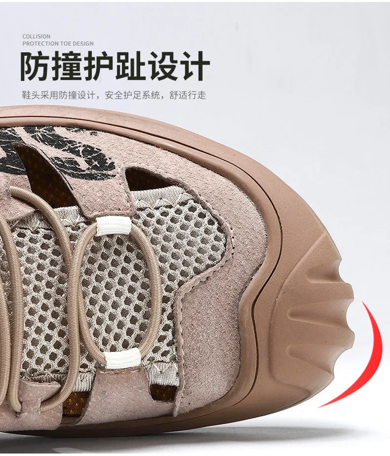 Men's Sneakers Breathable Leather Sport  Shoes