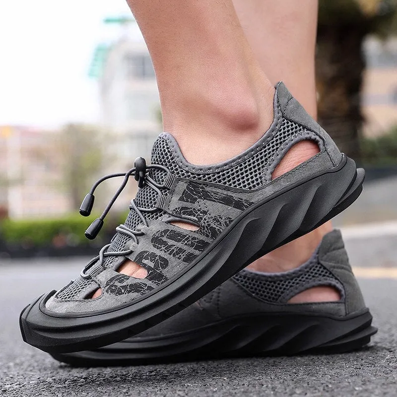 Men's Sneakers Breathable Leather Sport  Shoes