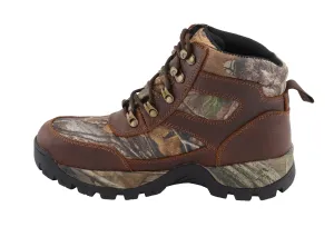 Men's Waterproof Brown Hiking Boot w/ Mossy Oak® Print