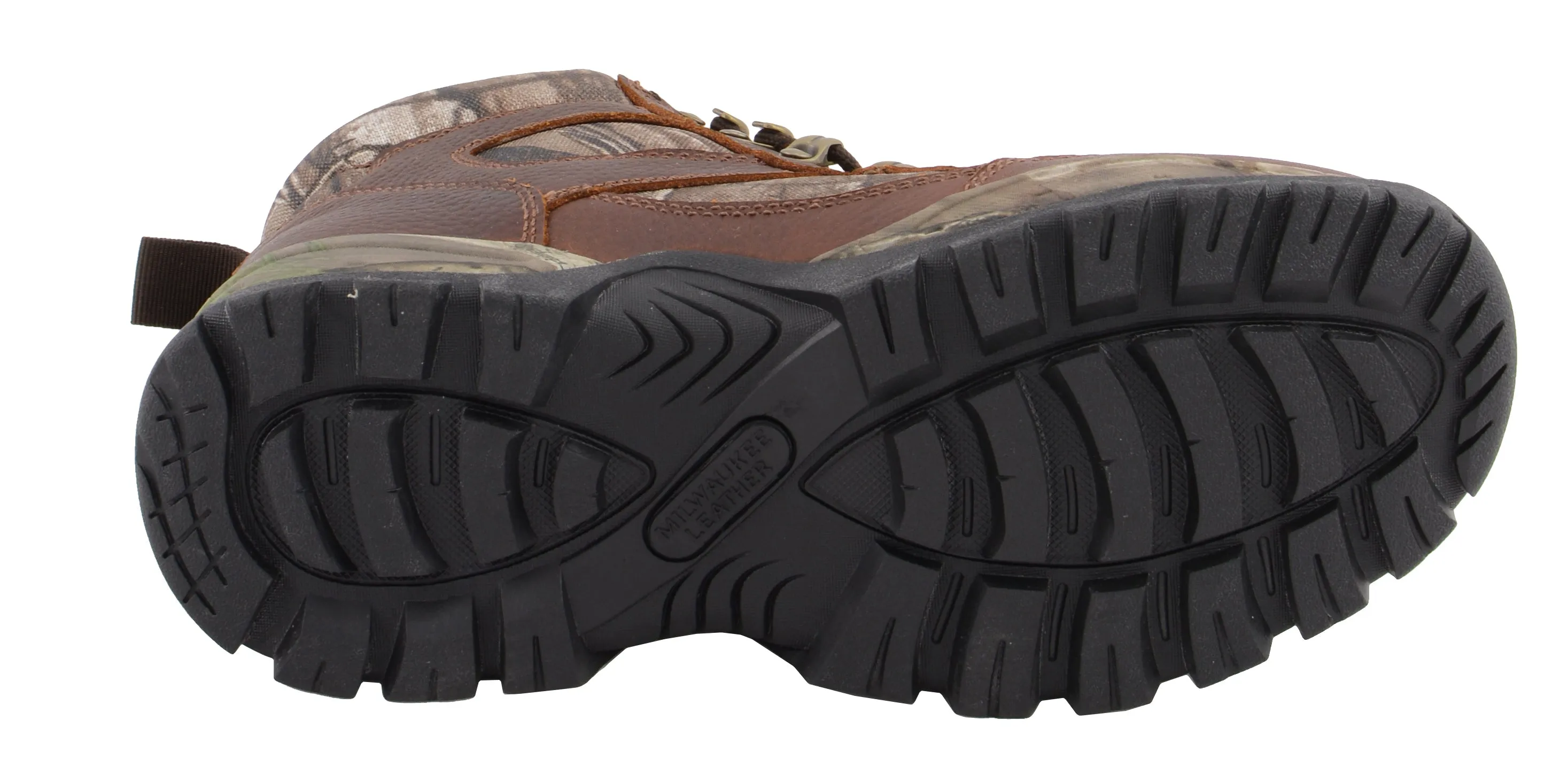 Men's Waterproof Brown Hiking Boot w/ Mossy Oak® Print