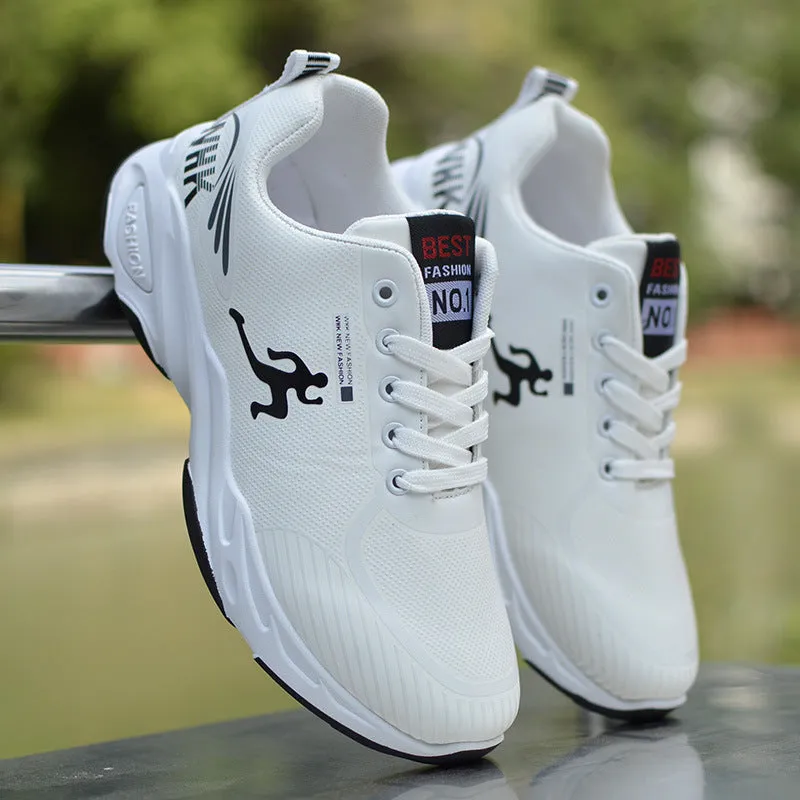 Men's Waterproof Soft Bottom Running Daddy Casual Shoes