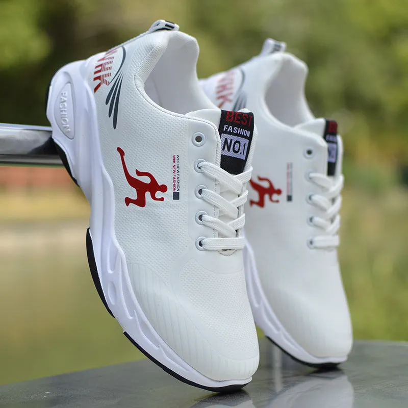 Men's Waterproof Soft Bottom Running Daddy Casual Shoes