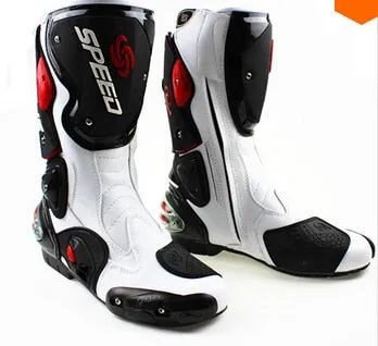 Microfiber Leather Motorcycle boots Boots Riding Motorboats