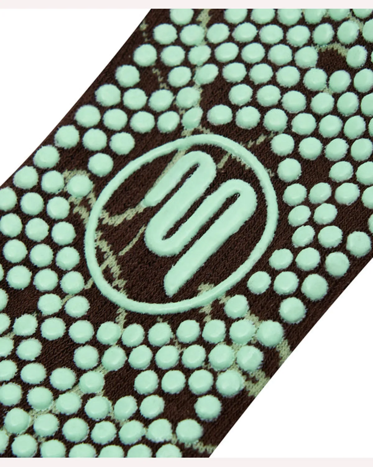 Move Active Classic Low Rise Grip Socks -Mocha Abstract