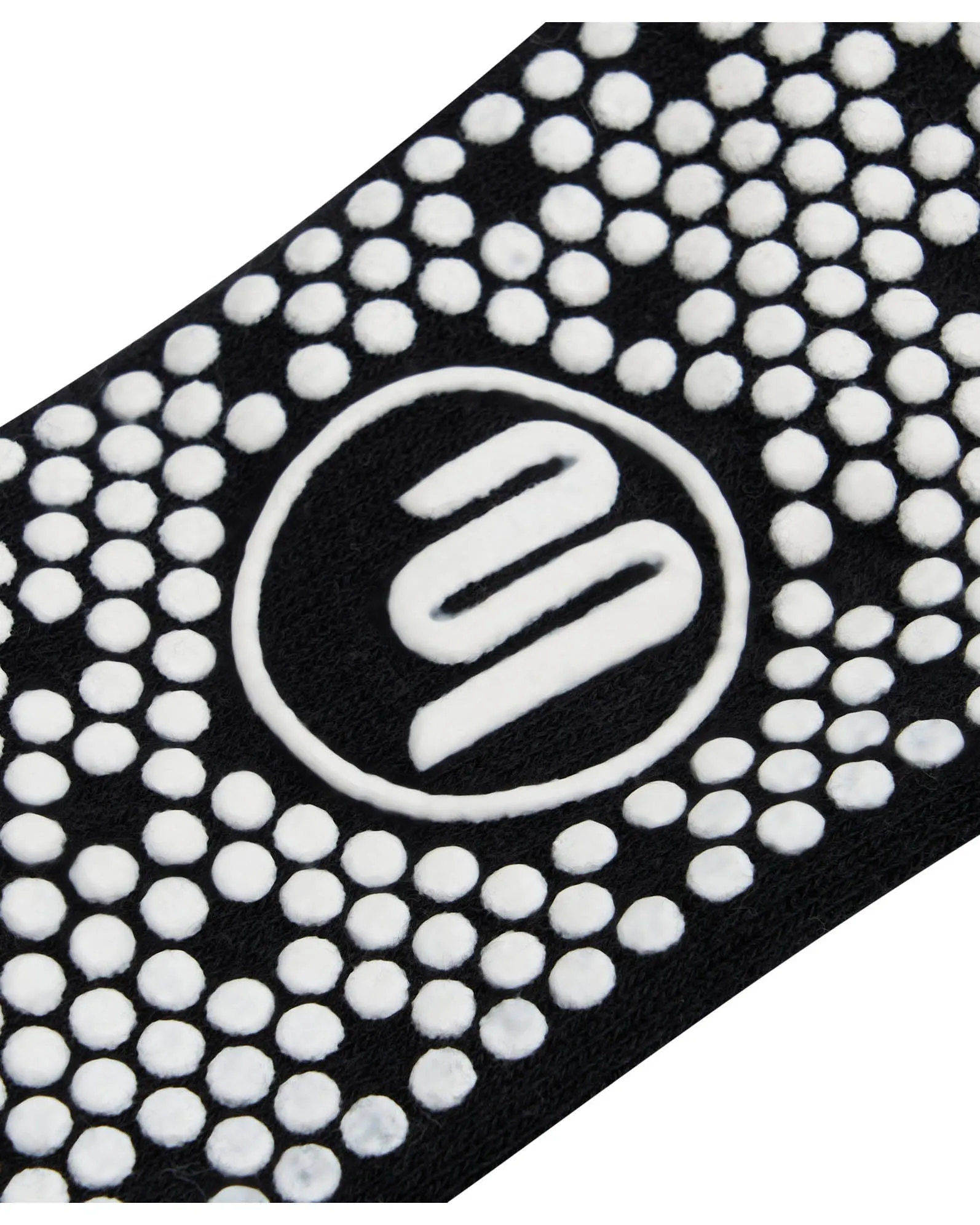 Move Active Crew Non Slip Grip Socks - Move Monochrome Stripes
