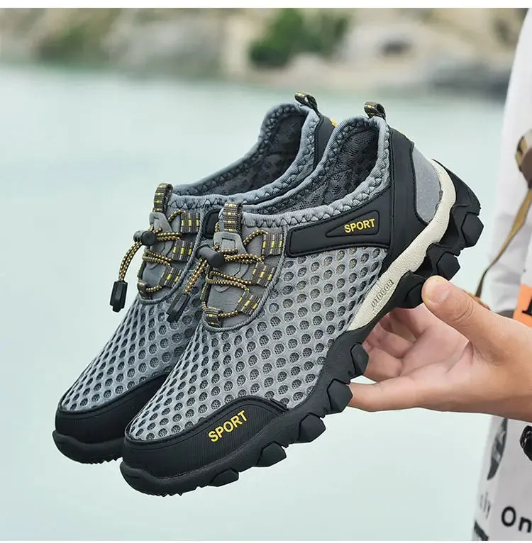 Multifunctional Casual Running Shoes – Lightweight and Fashionable Sports Shoes, Summer New Breathable and Comfortable Hiking Shoes for Men