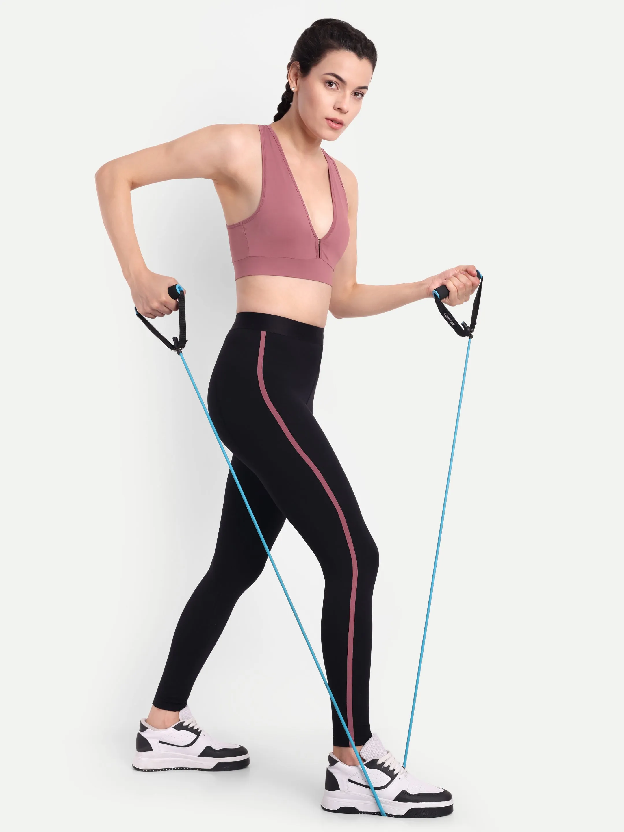NATALIA SPORTS BRA IN PINK ROSE