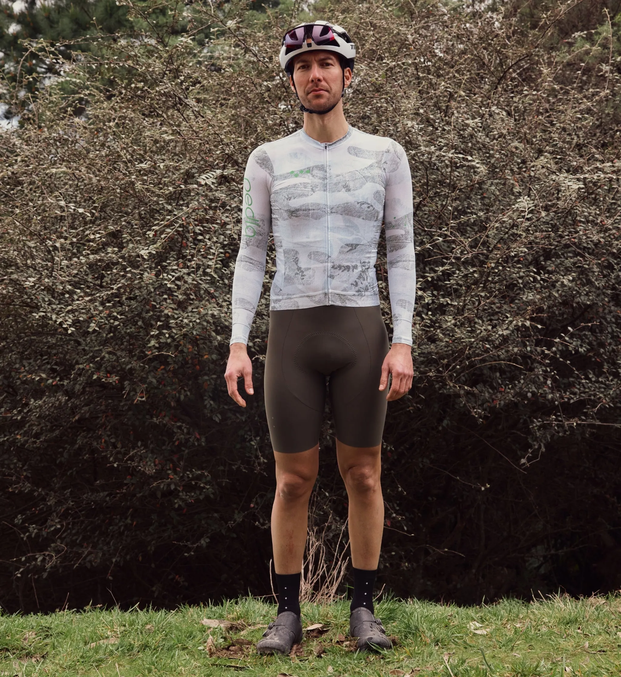 NatureCAMO / Men's LS Training Jersey - Sketch White
