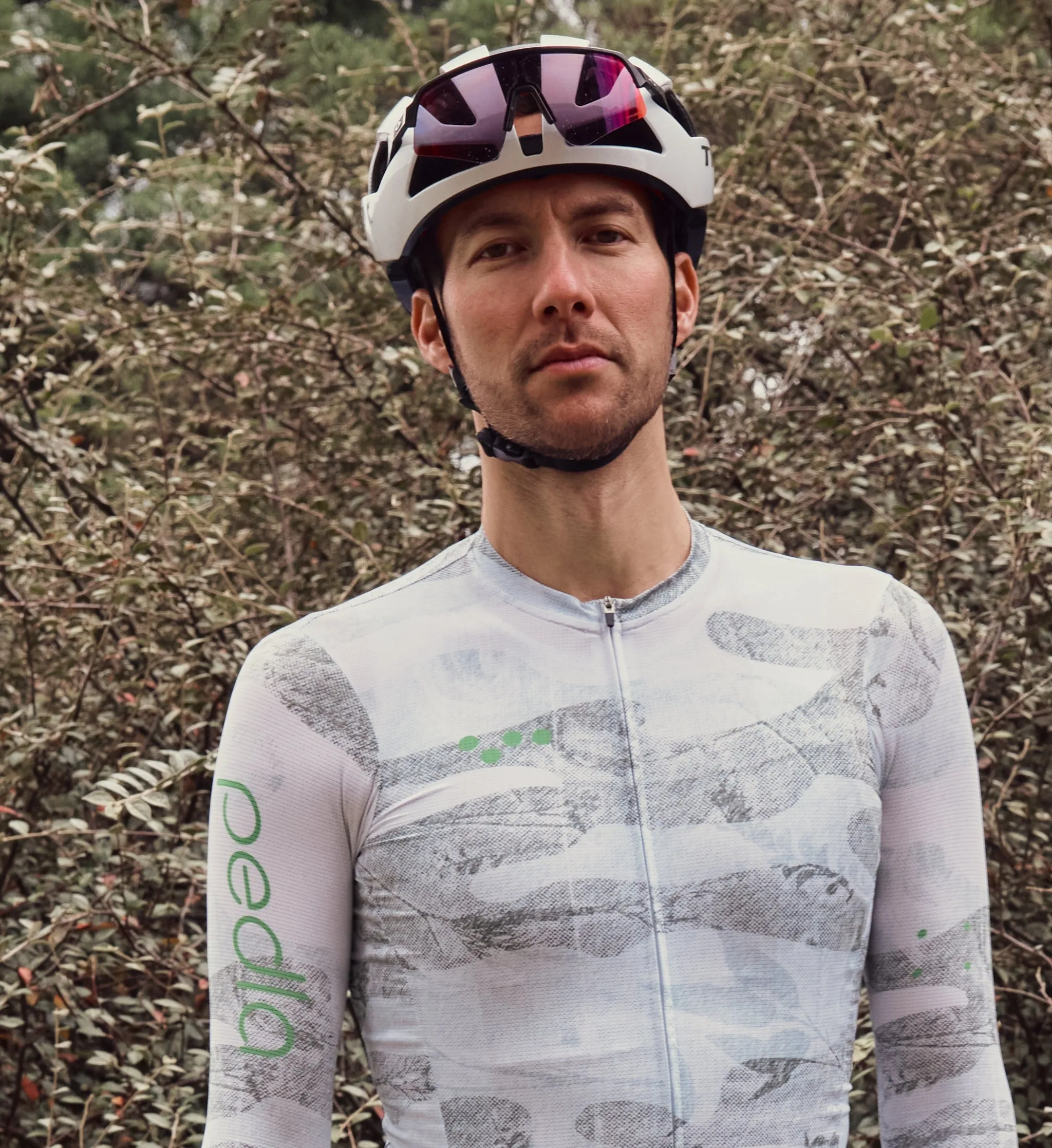 NatureCAMO / Men's LS Training Jersey - Sketch White