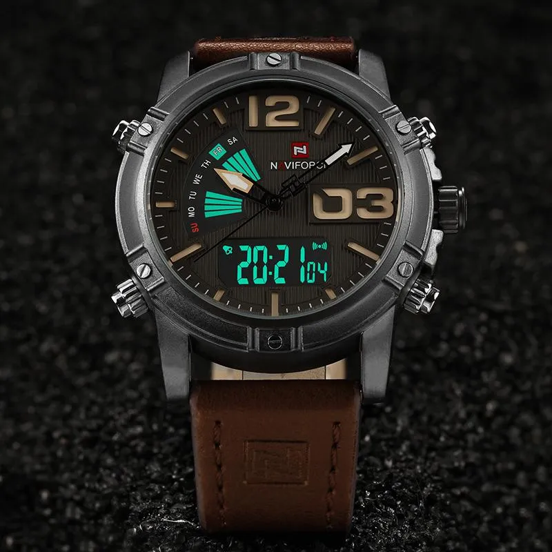 NAVIFORCE Quartz Digital LED Sports Wrist Watch
